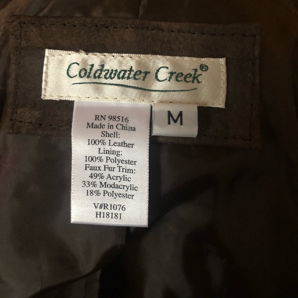 Coldwater Creek Genuine Leather Jacket |Medium | EUC - Picture 9 of 11